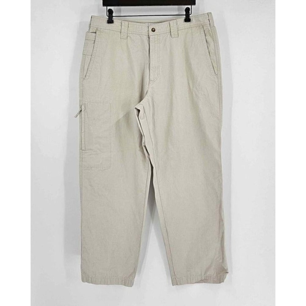 Columbia Sportswear Co Mens Beige Straight Leg Pants w/Pockets Sz 38